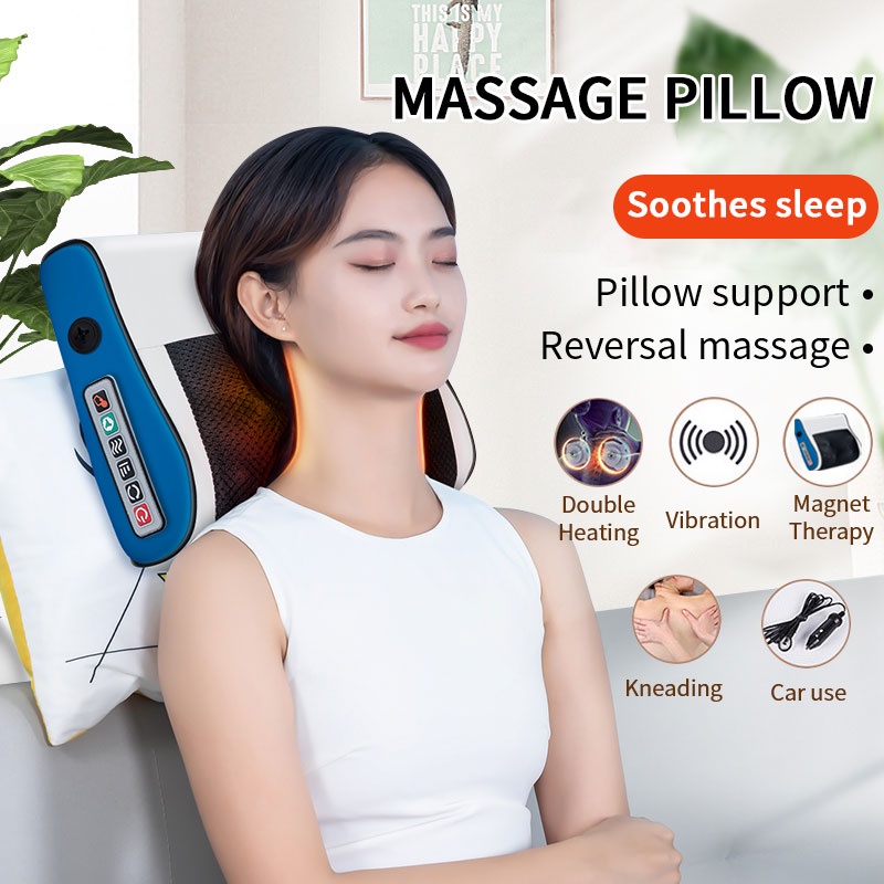🔥【Ready stock】🔥Car/home dual purpose Back,Neck,waist, Massager Kneading