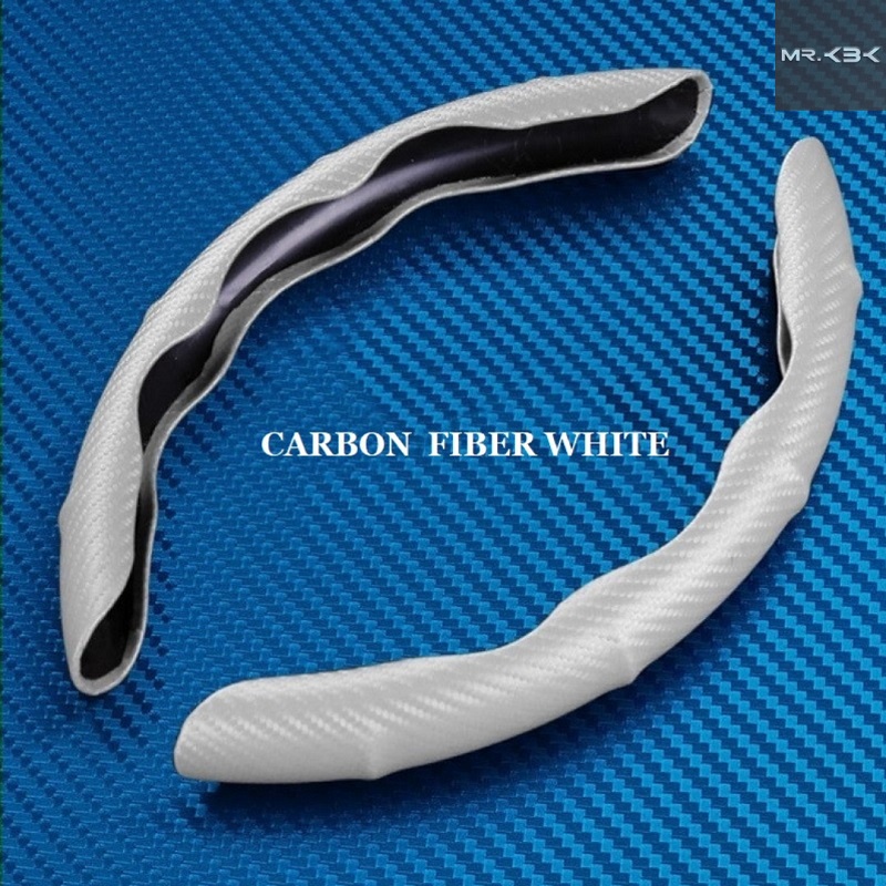 MR.KBK ALCANTARA STEERING WHEEL COVER Car Carbon Fiber Leather Steering