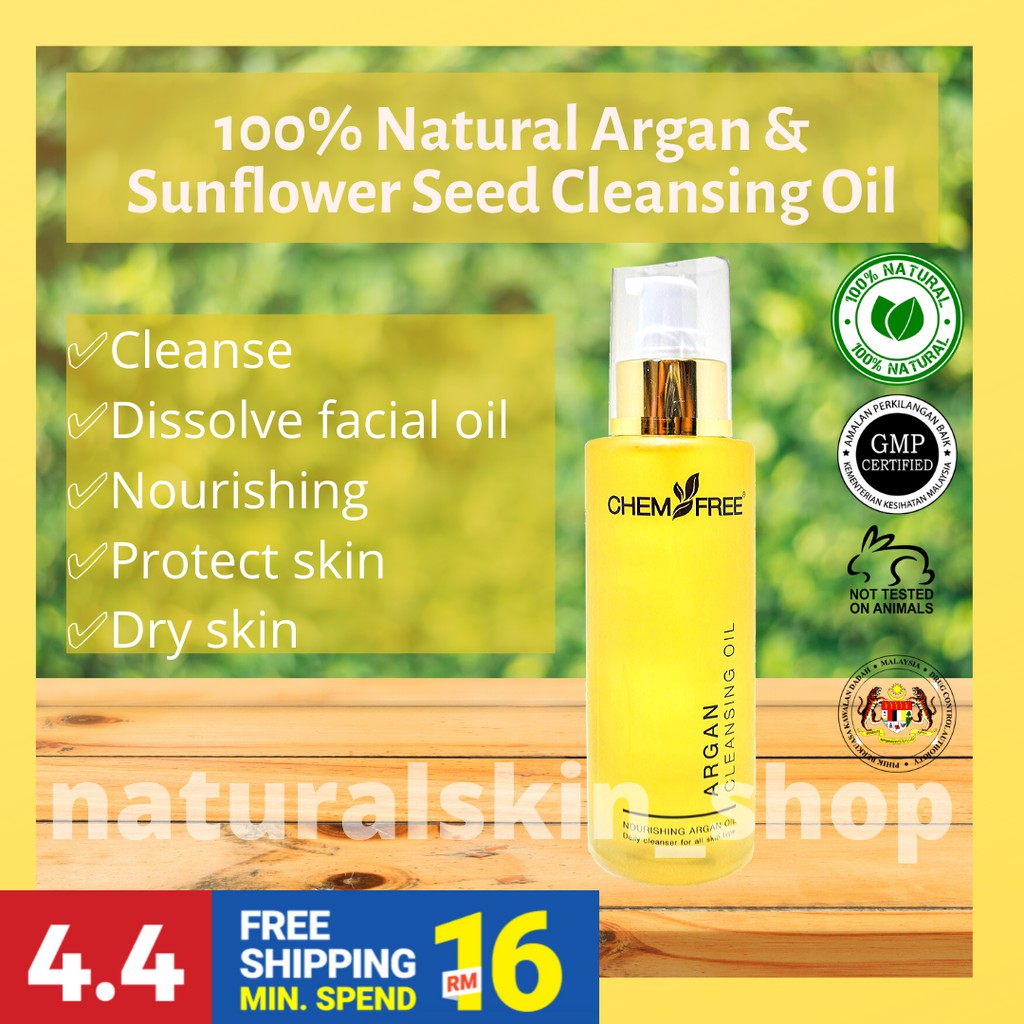💥Hot Item💥 Chemifree Argon Cleansing Oil with natural Sunflower Seed