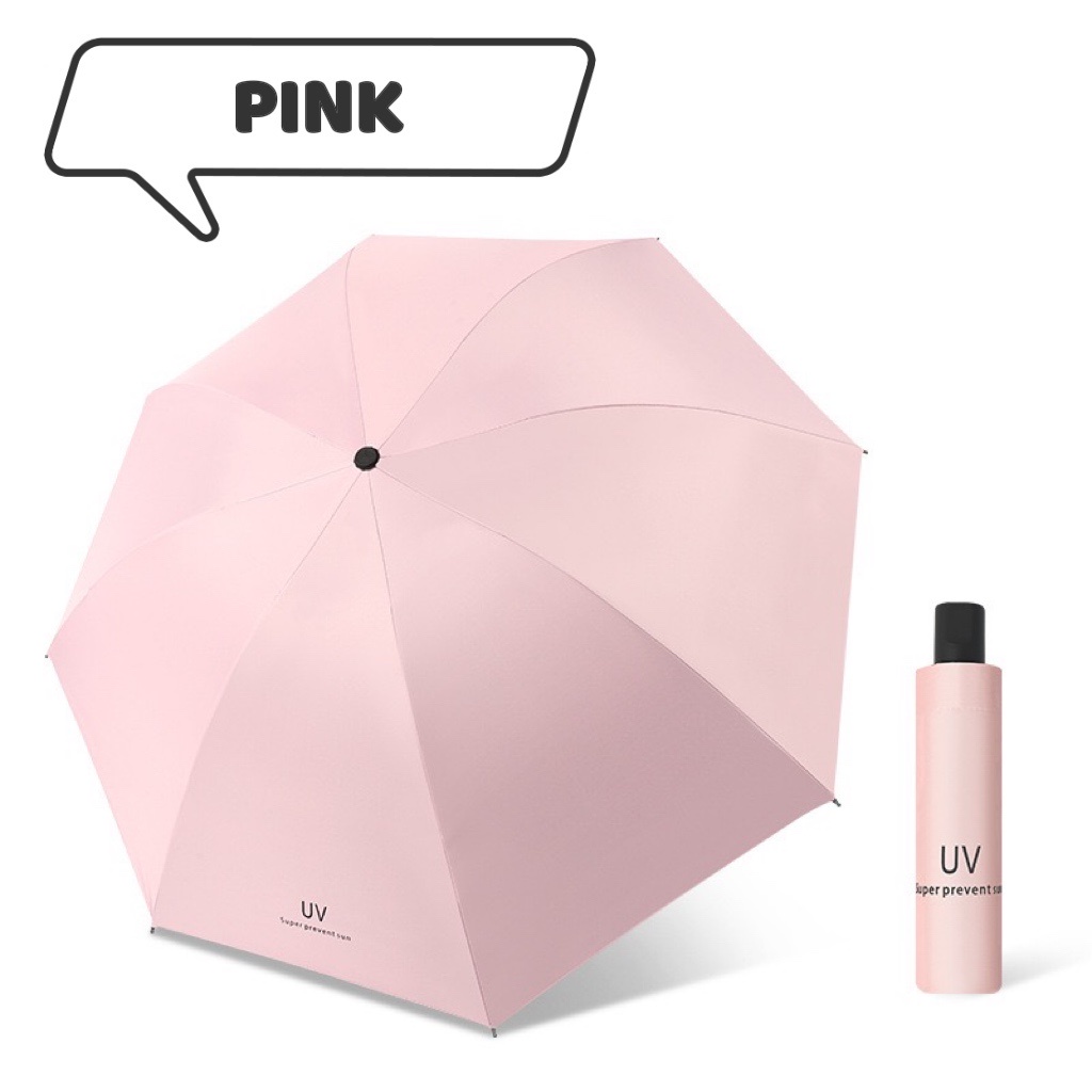 💥Ready Stock💥Manual Uv Umbrella Super Prevent Sun Folding Umbrella