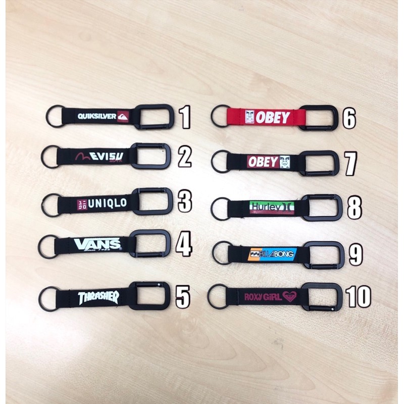 Key chain Keychain quiksilver evisu uniqlo vans thrasher obey hurley