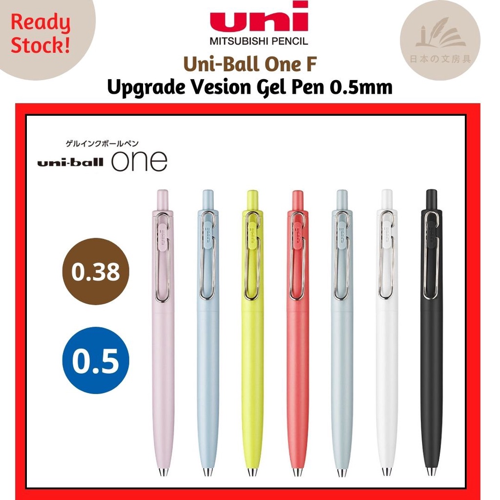 Uniball One F Upgrade Verison low center of gravity Gel Pen 0.38 / 0
