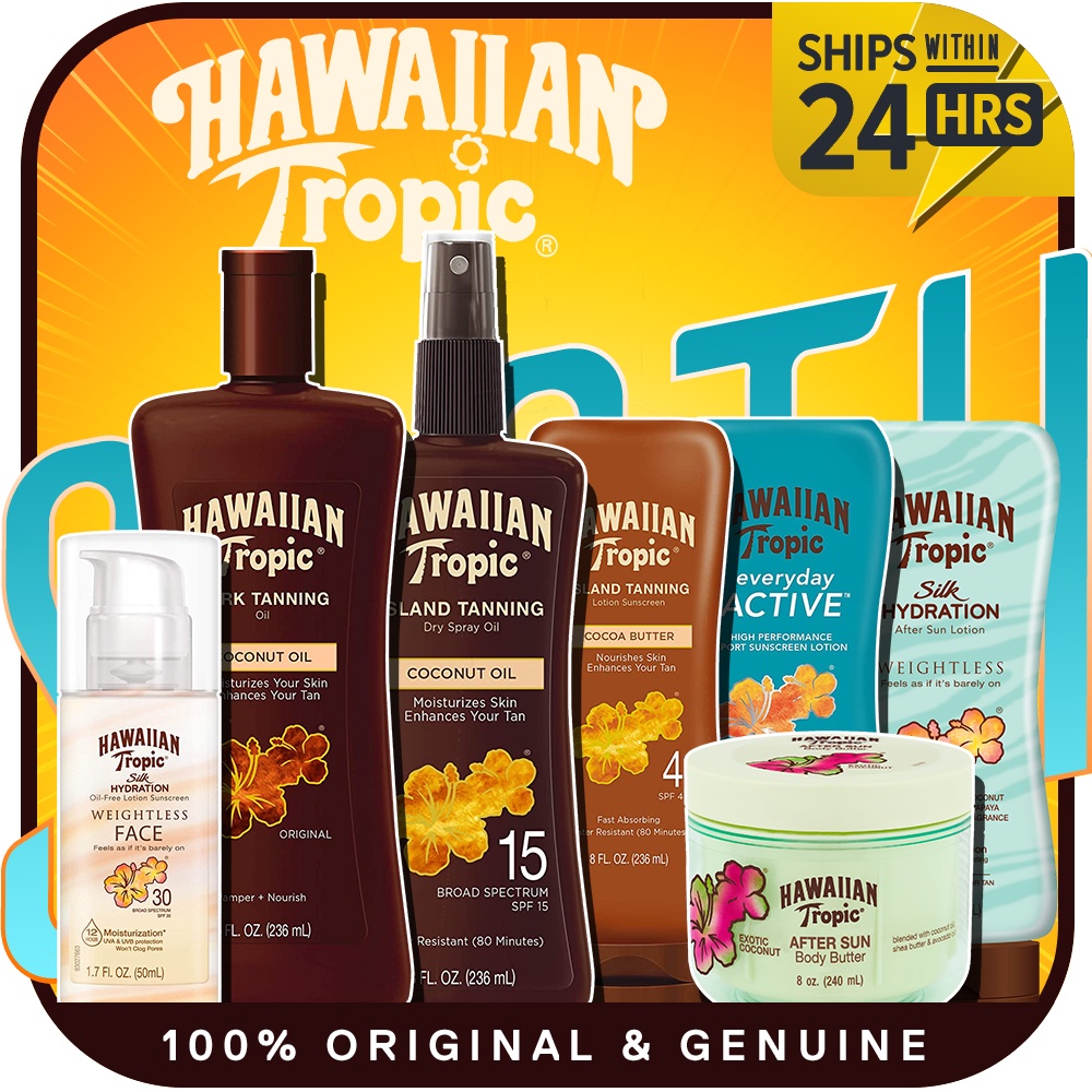 Hawaiian Tropic Island Dark Tanning Oil SPF 6 SPF 15 Sunscreen