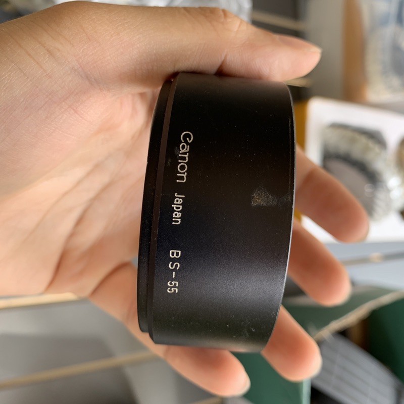 Original Canon BS55 Breech Lock Lens Hood For Canon 50mm 1.8 FD Lens