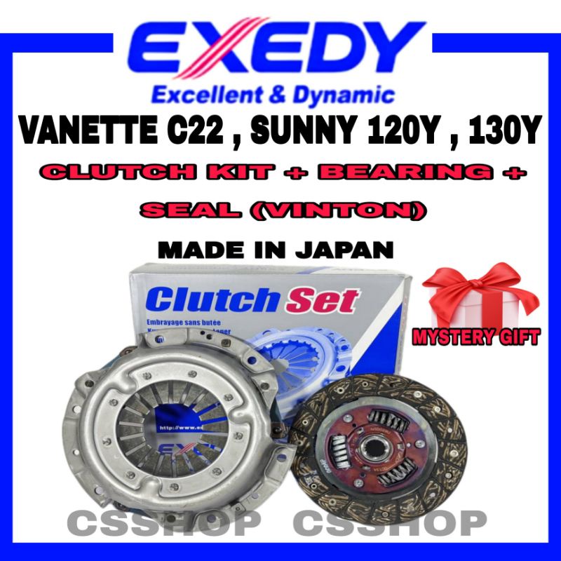 Exedy Daikin Clutch Kit Set for Nissan C22 C120 C20 Sunny 130Y