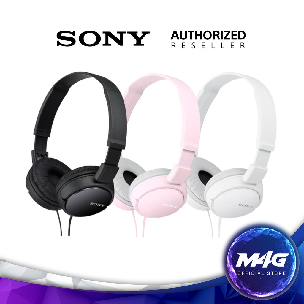 SONY MDRZX110AP Wired Stereo OnEar Headband Headphones with Mic