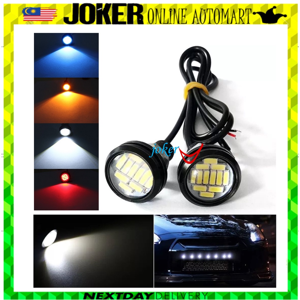 (12 LED) DC12V 15W Eagle Eye LED Daytime Running DRL Backup Light Car