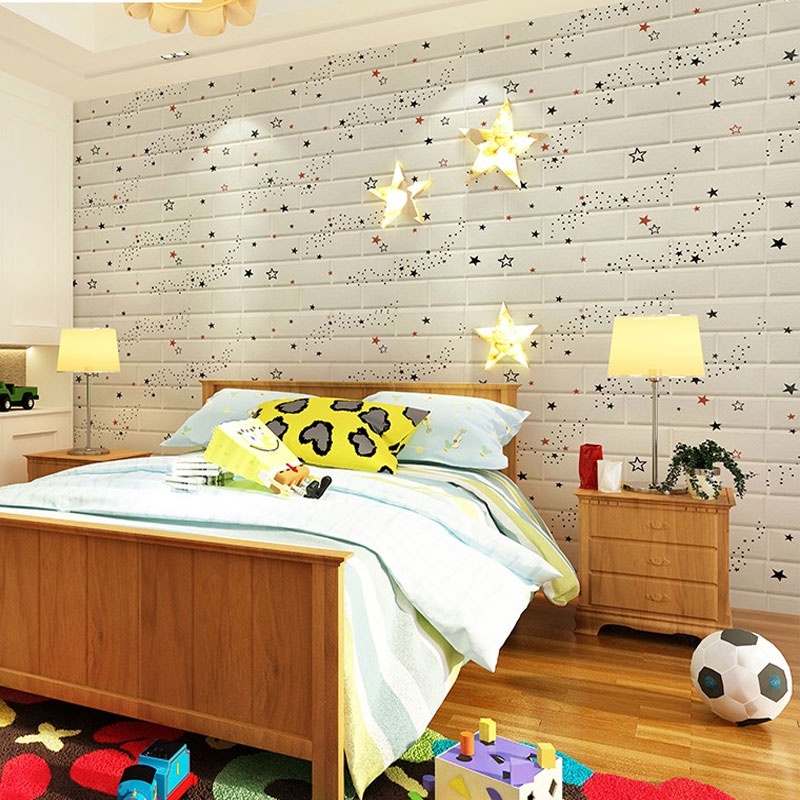 BIG SIZE Sticky Wall Decor Wall paper Adhesive Wall Decor Brick Design