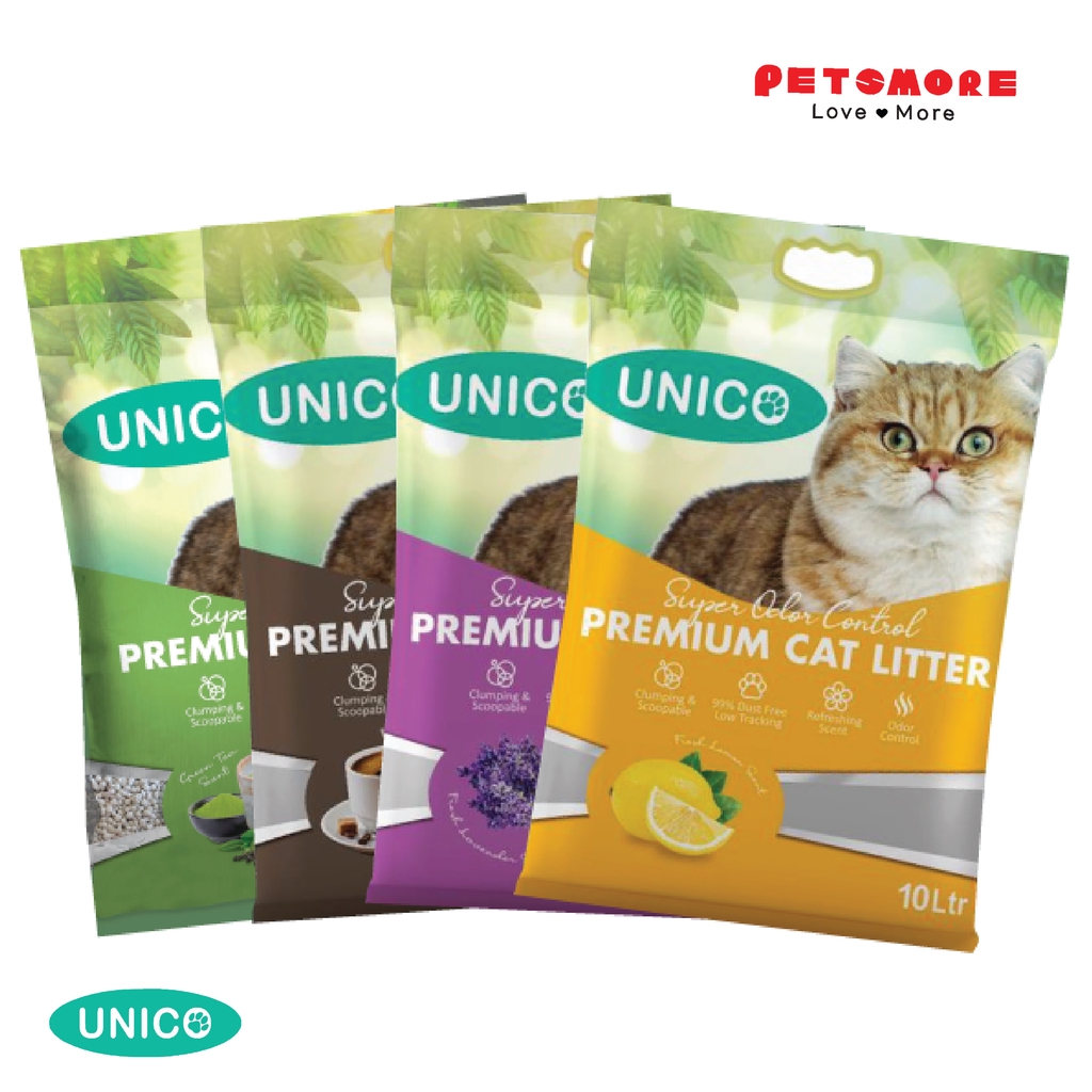Unico Super Premium Cat Litter 10L (2bags) / Cat Litters / Pasir Kucing