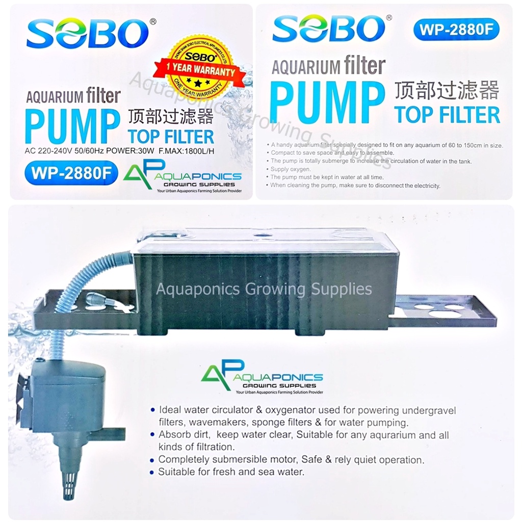SOBO Aquarium Top Filter WP880F WP1880F WP2880F WP3880F WP4880F