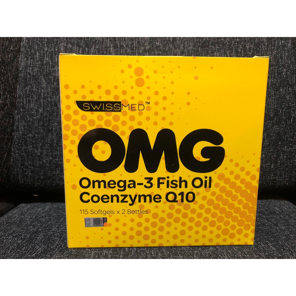 [READY STOCK] SWISSMED OMG Omega3 Fish Oil Coenzyme Q10 (Twinpack 2 x