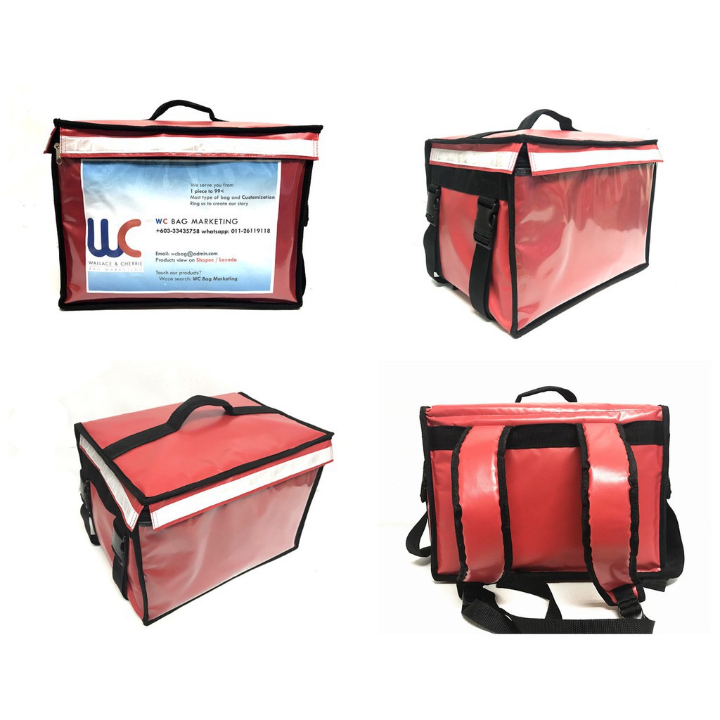 (Made in Malaysia) Food Delivery Hardcase Picnic Warmer Bag Cooler