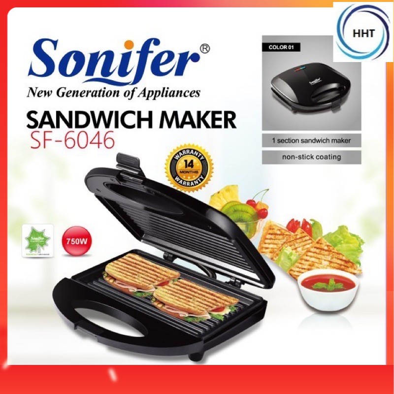 🔥Malaysia Ready Stock🔥SONIFER Sandwich Maker Toaster Baker Bread Maker