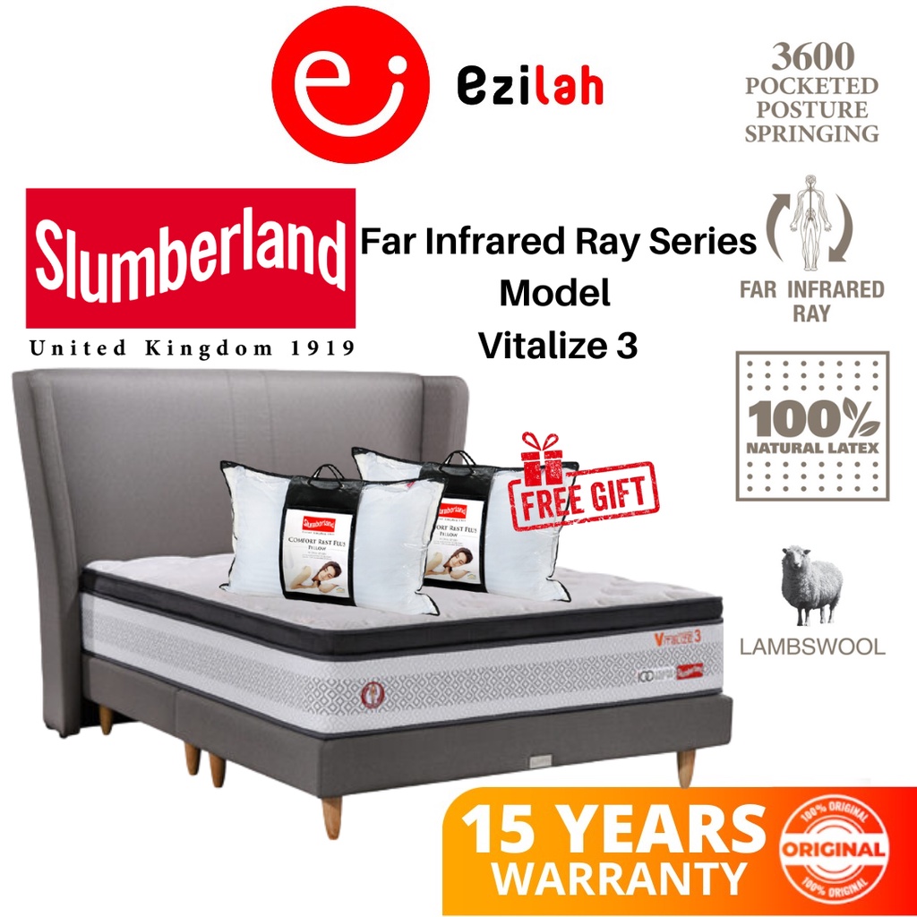 Slumberland Vitalize 3 Mattress Single/ Super Single/ Queen/ King