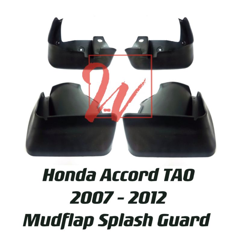 Honda Accord TAO Mudflap Mud Flap Splash Guard Front Rear 2007 2012