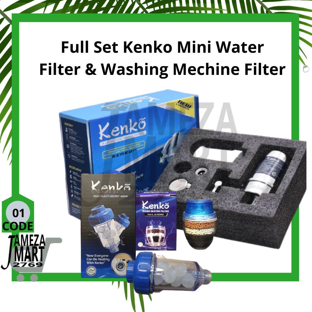 Kenko Water Filter and Washing Mechine Filter Set Penapis Air Termurah