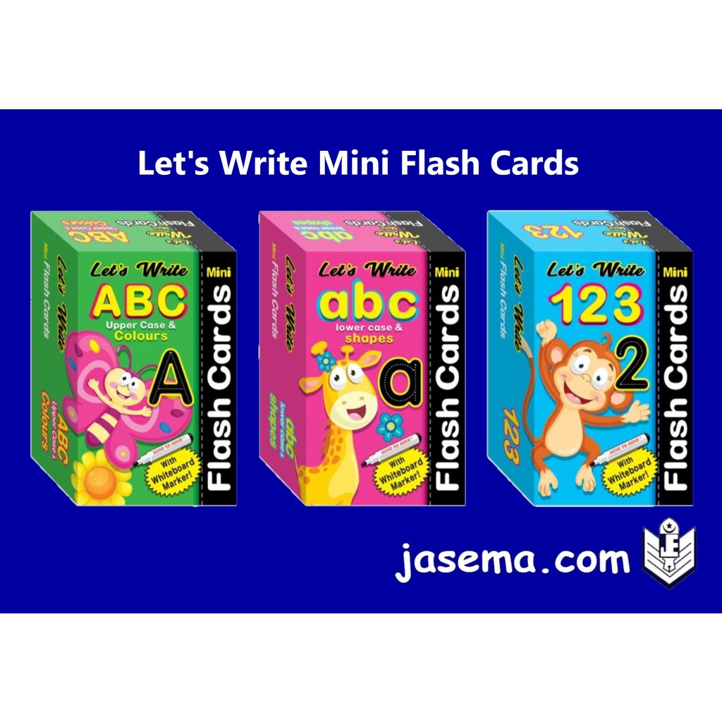 Let's Write Mini Flash Cards for Preschool Shopee Malaysia