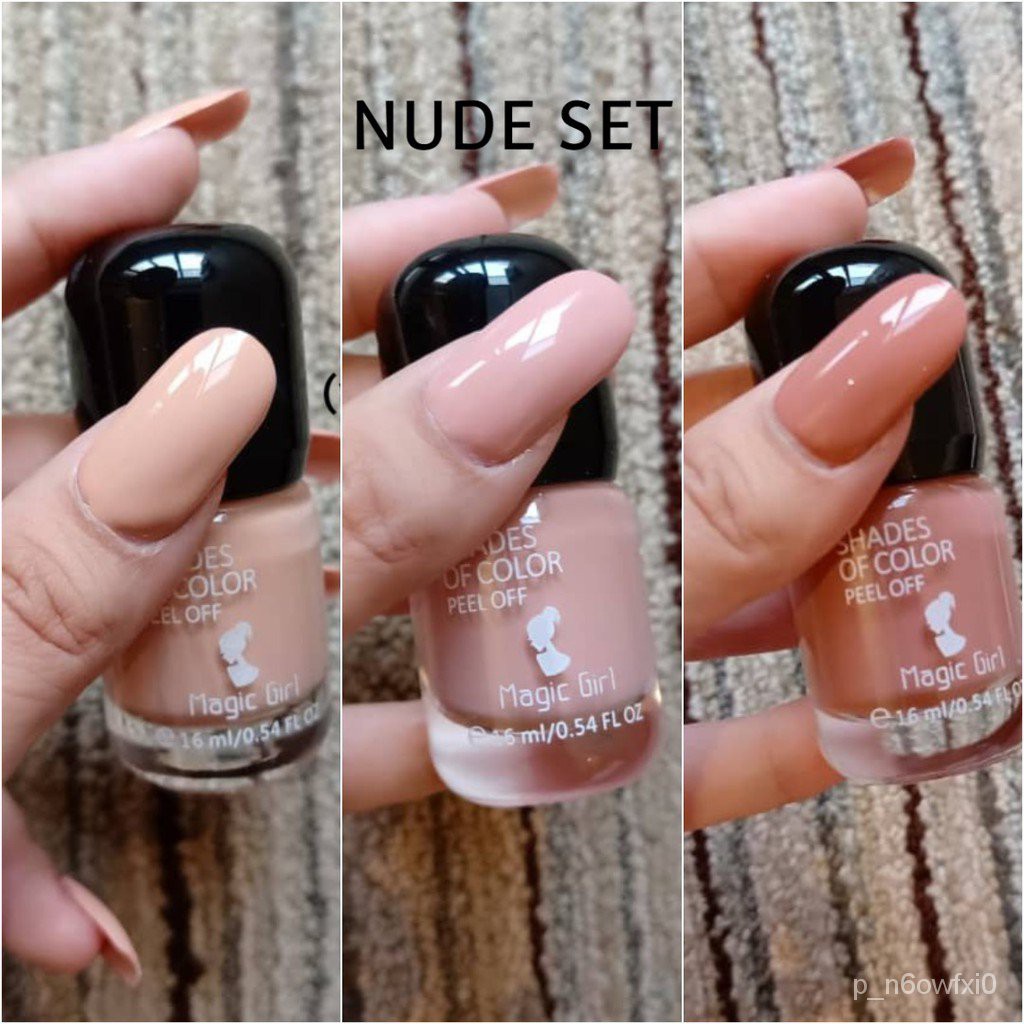 Nail Polish Peel Off Set (16 ML x 3 Bottle) Shopee Malaysia