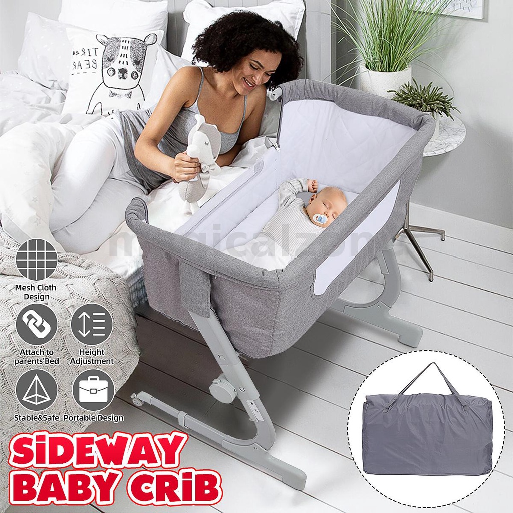 Baby Cradle Bed Bedside Cot / Katil Baby Mobile Crib Baby Travel Bed