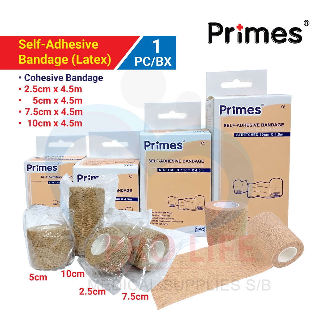 Aros / Primes SelfAdhesive Bandage (Cohesive Bandage) 2.5cm 5cm 7.5cm