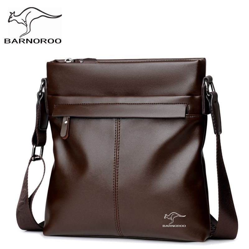 BARNOROO Men Shoulder Sling Bag Man Messenger Kangaroo Crossbody Bag