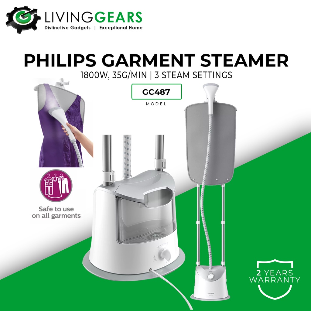 Philips GC487 Stand Steamer Easy Touch Garment Steamer GC487/86 Shopee Malaysia