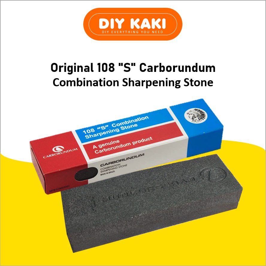 [100 ORIGINAL] CARBORUNDUM Sharpening Stone Made in Brazil Batu