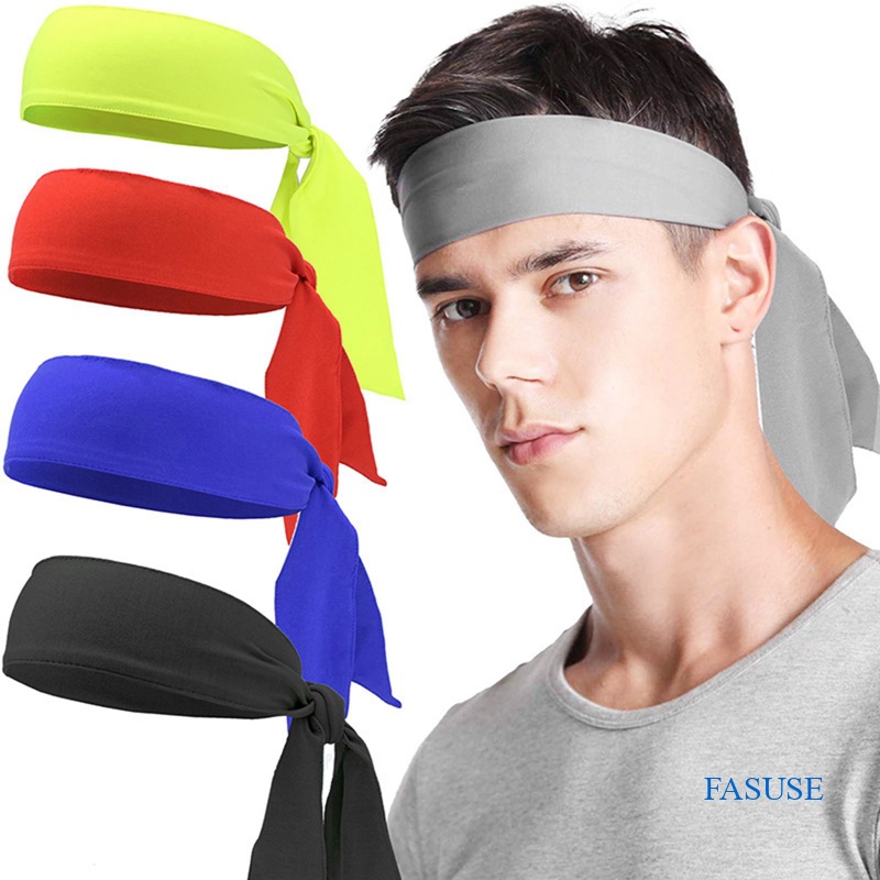 FASUSE Tennis Tie Headband Hair Band Unisex Dry Head Tie Sport Tie Back