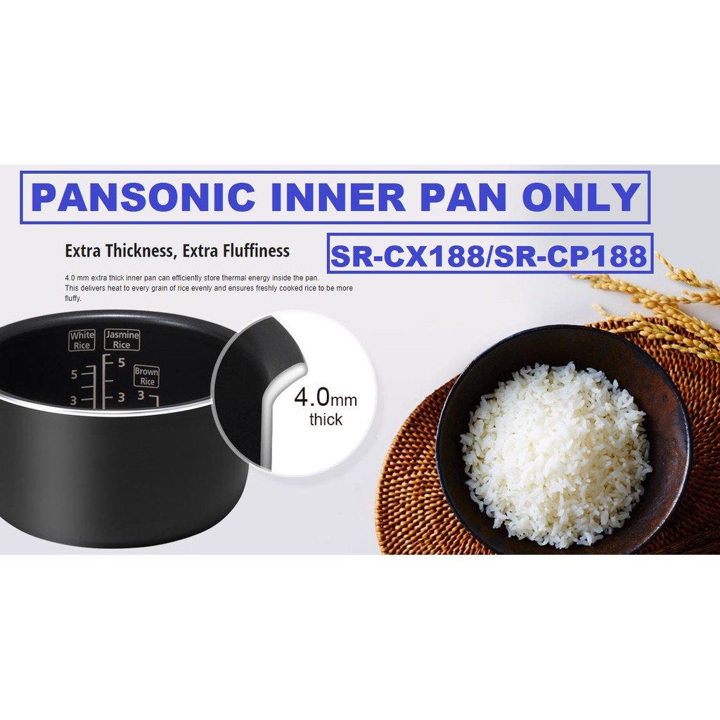 Panasonic Rice Cooker Inner Pan For SRCX188/SRCP188 (ORIGINAL