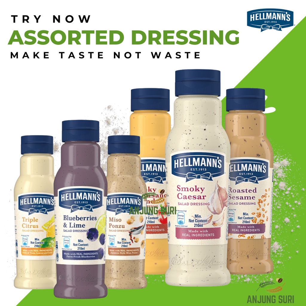 Hellmann's Salad Dressing Smocky Garlic Thousand Island Miso Ponzu