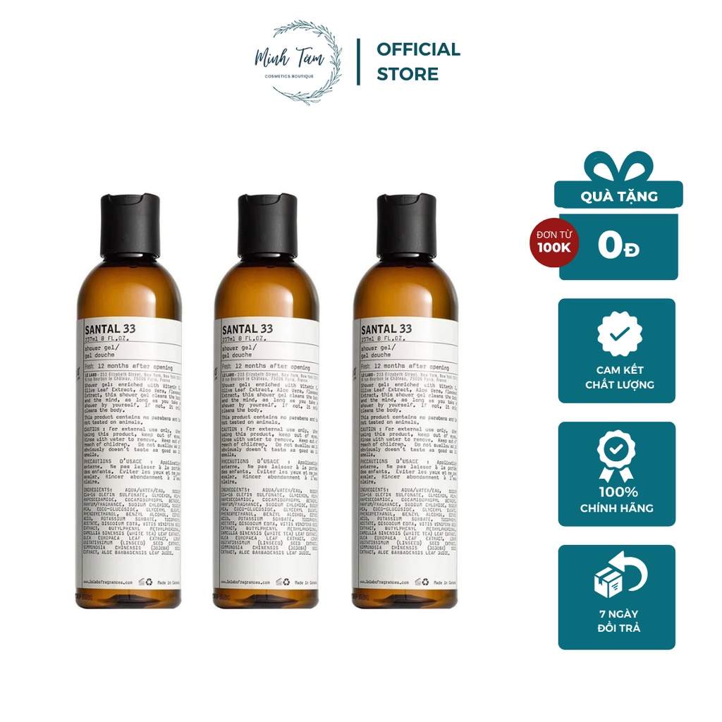 Le Labo Santal Premium Body Lotion + Shower Gel 33 (237ml) Shopee