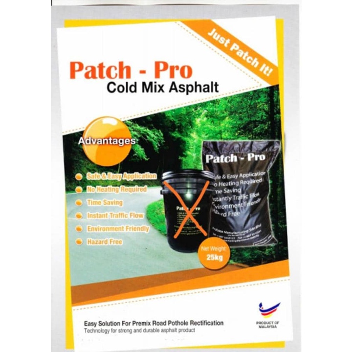 Patch Pro Cold Mix Asphalt Tar Sejuk Ready stock Shopee Malaysia