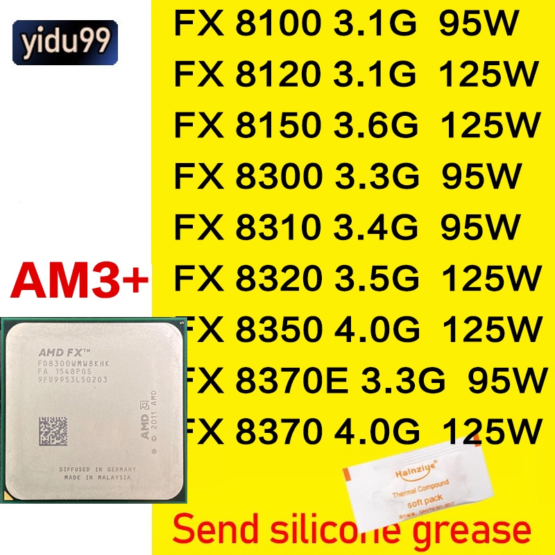 AMD FX highend eightcore FX 8100 8120 8150 FX 8300 8310 8320 8350