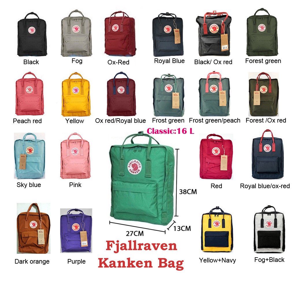 ParentChild Bags Classic Size Fjallraven Kanken Student Bag Backpack
