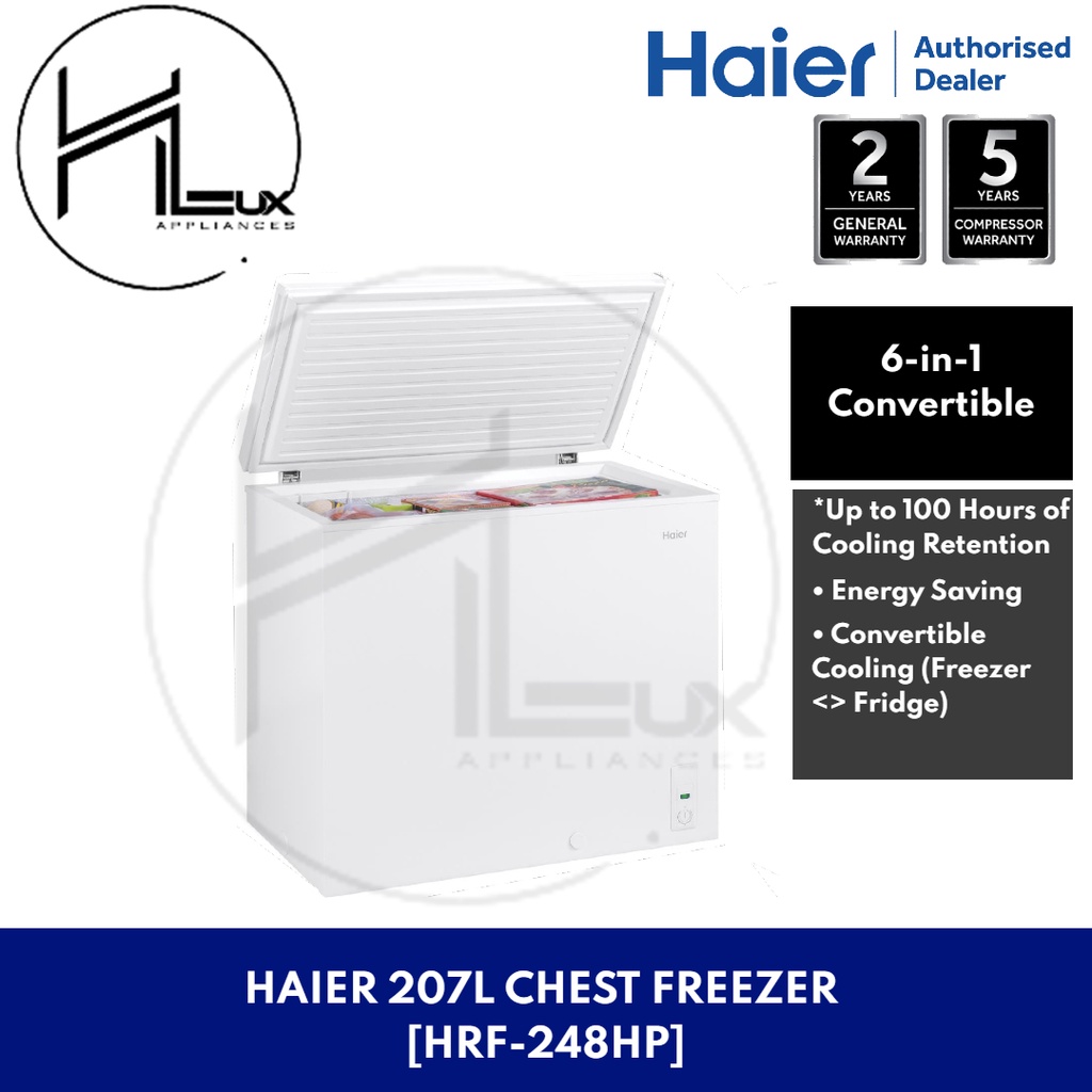 [BEST BUY !!!! ] Haier Chest Freezer 207L NET 203L [BD248HP