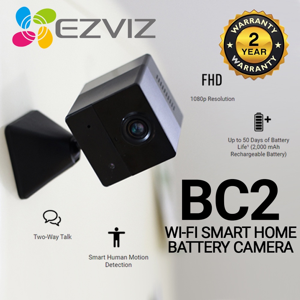 EZVIZ BC2 CB1 BATTERY CAMERA Indoor WiFi Smart Home Battery Powered