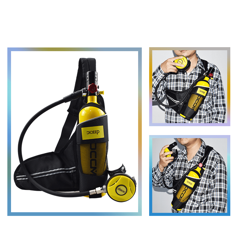 1L Scuba Diving Tank Set Mini Scuba Tank Dive Respirator Scuba Tank