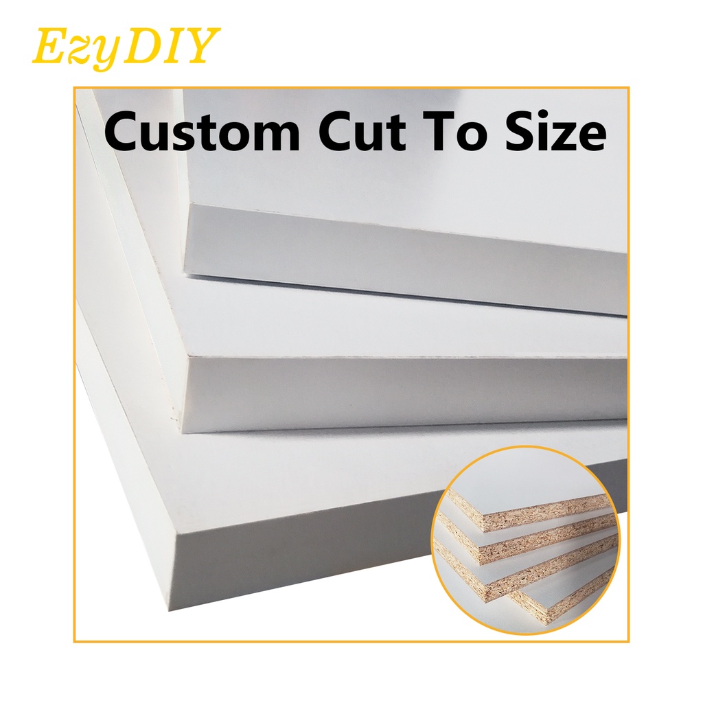 Custom Cut To Size Chipboard Table Top Wood Shelf Wall Wardrobe 15mm