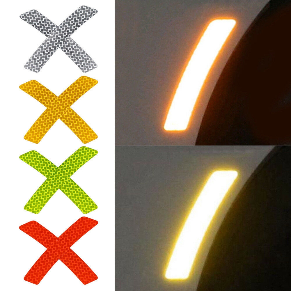 2Pcs/Lot Car Bumper Reflective Warning Strip Auto Accessory Reflector