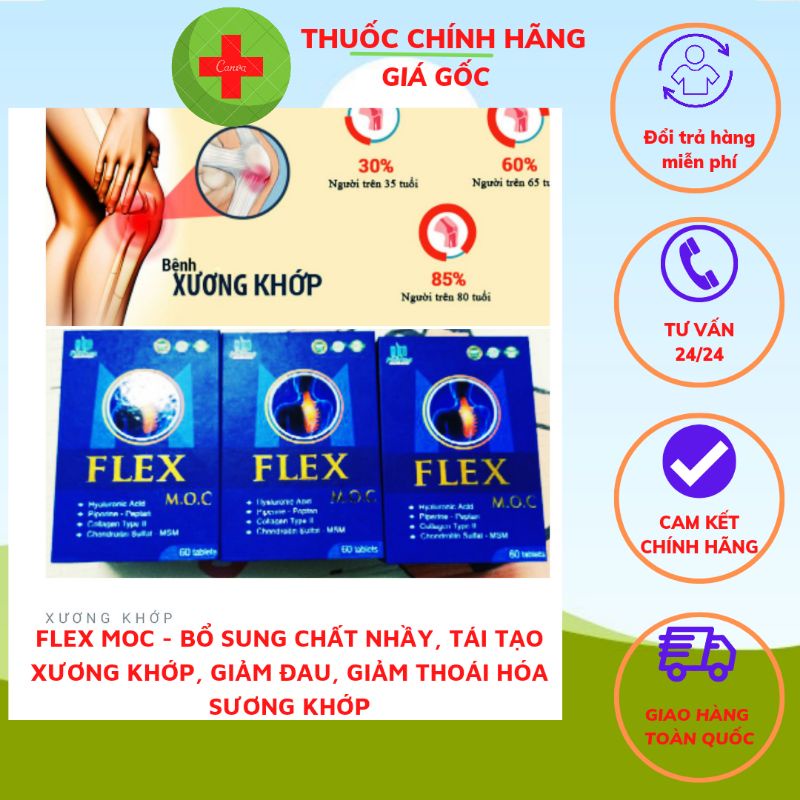 Flex MOC Bone And Joint Tonic Tablets, Pain Relief, Inflammation, Tissue Regeneration