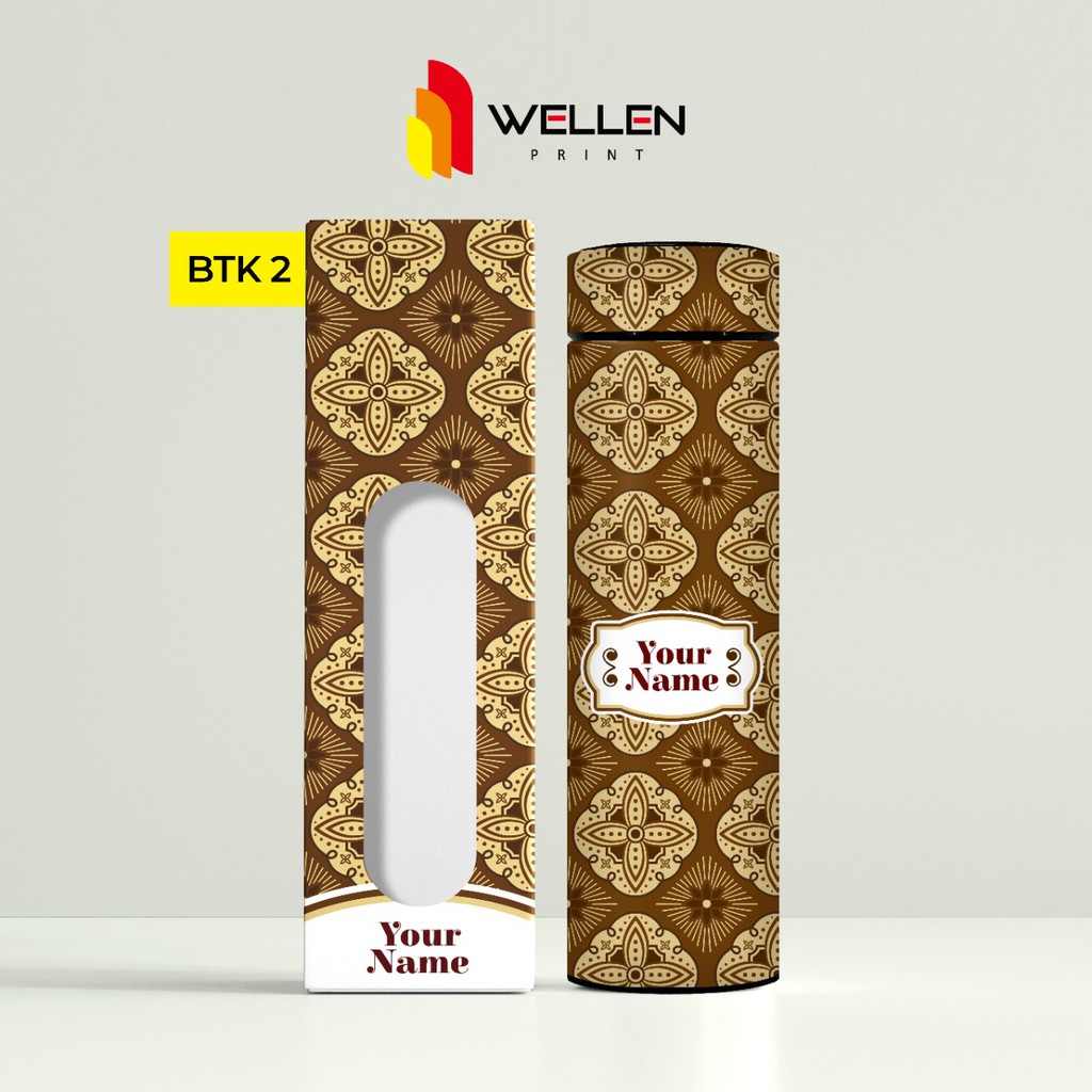 TERMOS Wellen Print Tumbler Sakura Print UV Indonesian Batik Motif