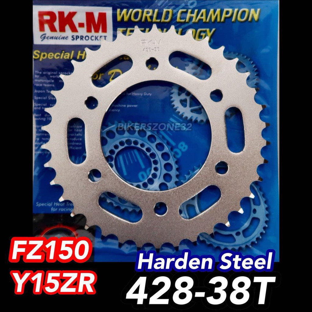 Yamaha Y15ZR /Y15 / FZ150 RKM Harden Steel Rear Sprocket / Spoket 428 38T Shopee Malaysia