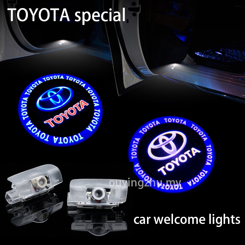 2Pcs/set Toyota special LED car door logo light laser Projector
