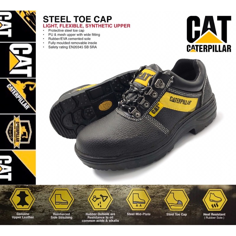 Premium Quality Caterpillar CAT Safety Shoes / Kasut Safety Boot Design