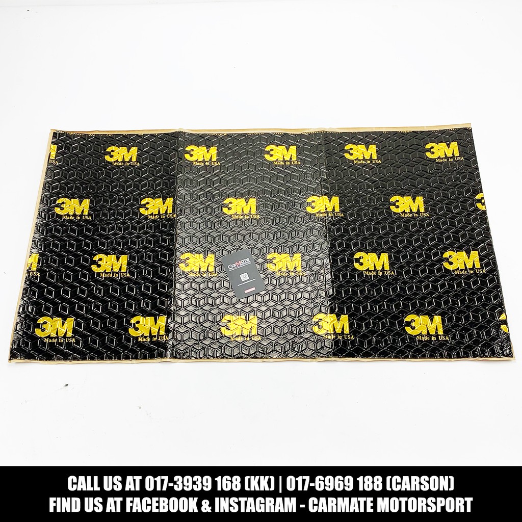 3M 2 in 1 Bitumen Acoustic Soundproof Pad Sound Proof Deadening Damping