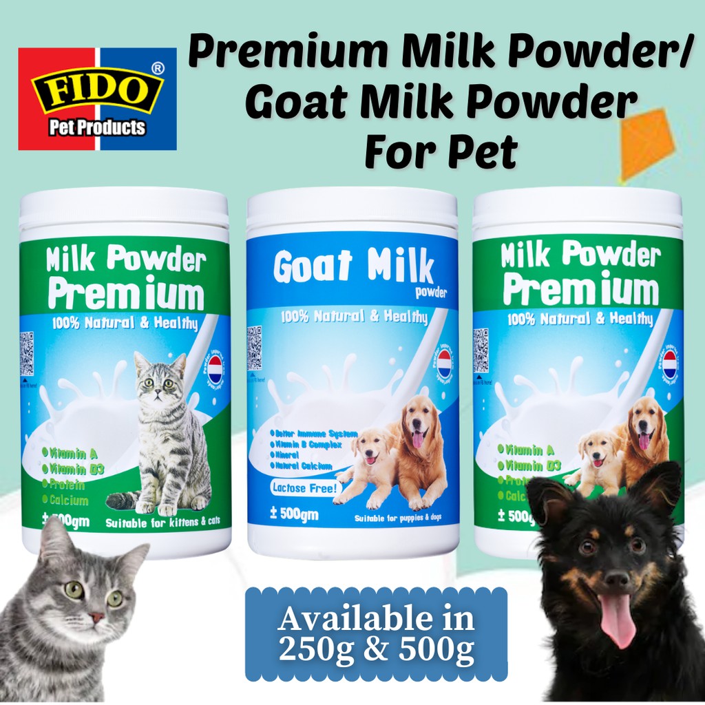 Fido Premium Milk Powder/Goat Milk Powder For Pet Dogs/Puppies & Cats