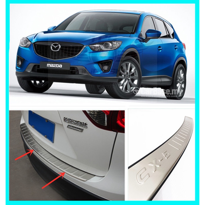 MAZDA CX5 20122016 Rear Bumper Guard Trunk Protector stainless steel