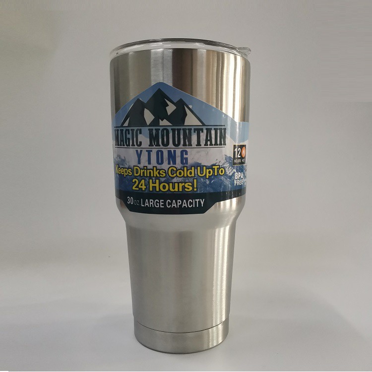 Rocky Magic Mountain Tumbler Vacuum Steel Lid Stay Hot and Cold Bottles