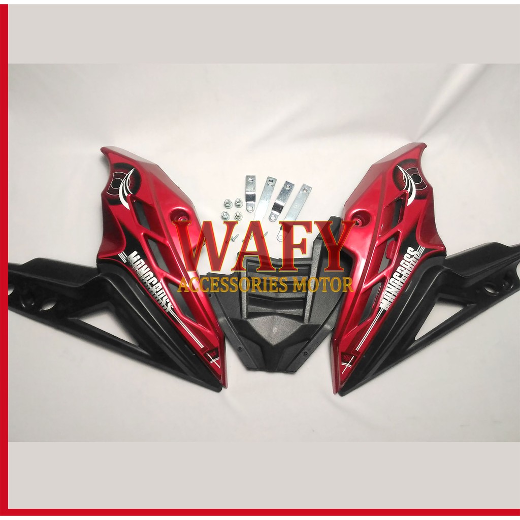 MESIN MERAH Engine Cover Red Byson Fi Transformer Engine Cover Shopee