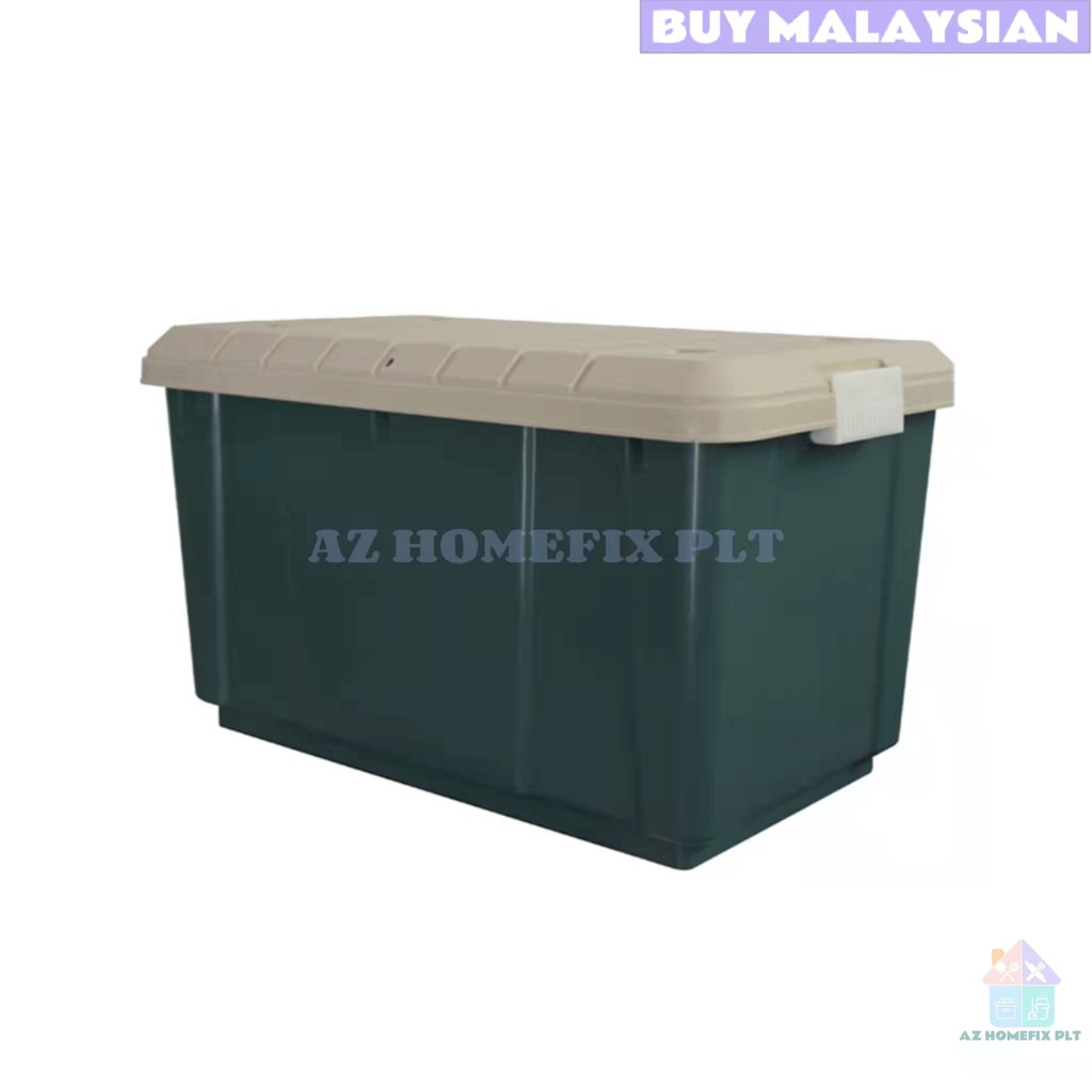 Toyogo 70 Litres RV Big Storage Box w Wheels Tough Large Space Plastic